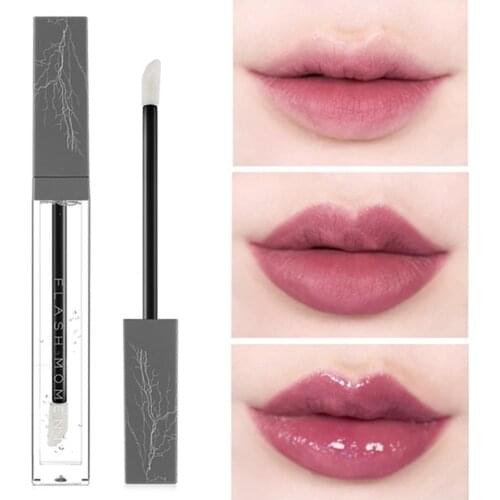 Glitter Lipgloss Moisturizer Clear Lip Gloss Tube Nutritious Transparent Liquid Lipstick Winter Protect Lip Plumper Balm Makeup