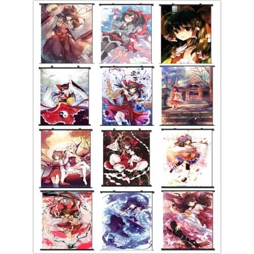 Coscase Japanese Anime TouHou Project Wild and Horned Hermit Ibaraki Kasen Home Decor Wall Scroll Poster Decorative Pictures