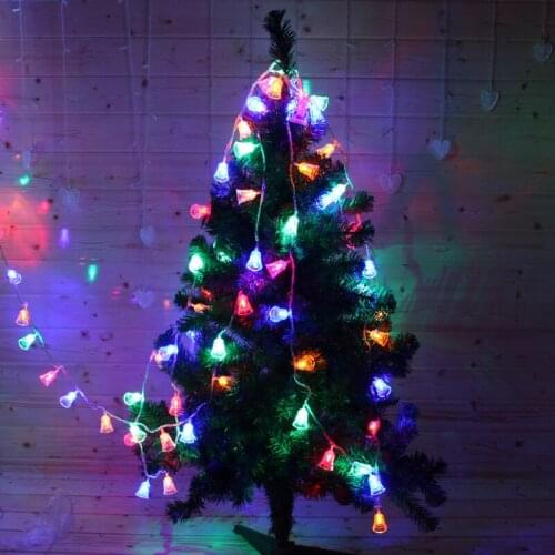 5M 40LEDs Christmas Tree Decoration Led String Light Garland Fairy Bells Light Home Garden Party Outdoor Holiday Decoration