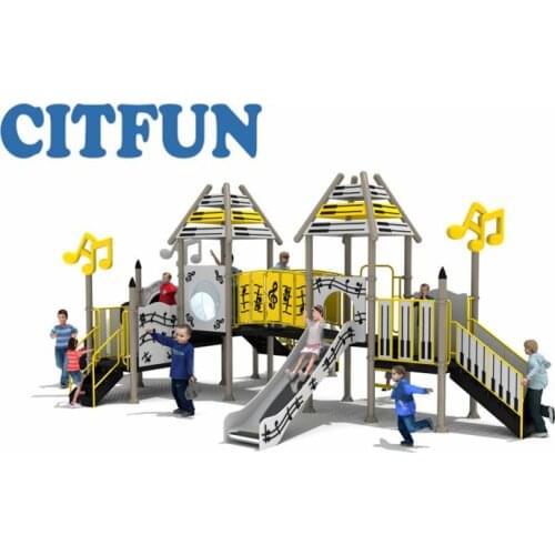 New style musice note Childrens outdoor playground,slide kids climb playground OP18H-168C