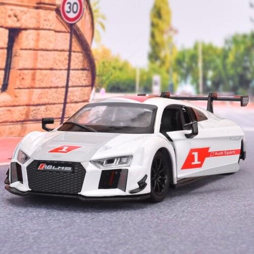 Electric Collectible Alloy Scale Car Models Die-cast coche carro Toys for Children mkd3 1:24 auto Vehicle Audi R8 Sports Car