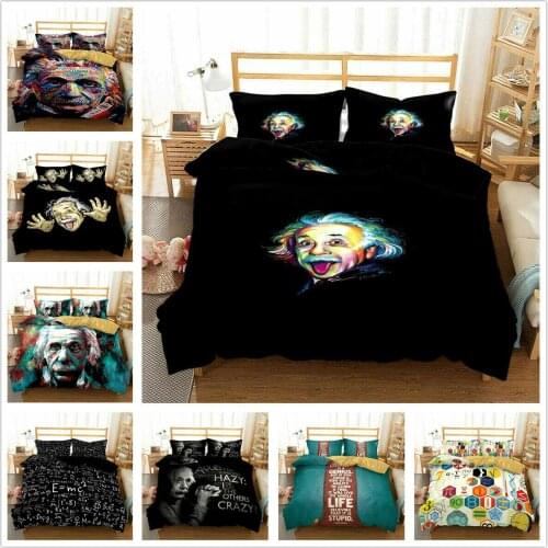 Relativity Physicist Home Textile Pillow Case 3D Bed Linen Duvet Covers Comforter Bedding Sets Bed Set Home Decor Bedding