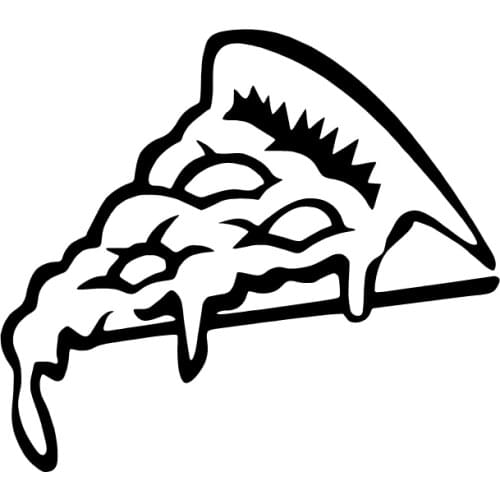 Creative Car Stickers Delicious Pizza Vinyl Decals Car Window Decor