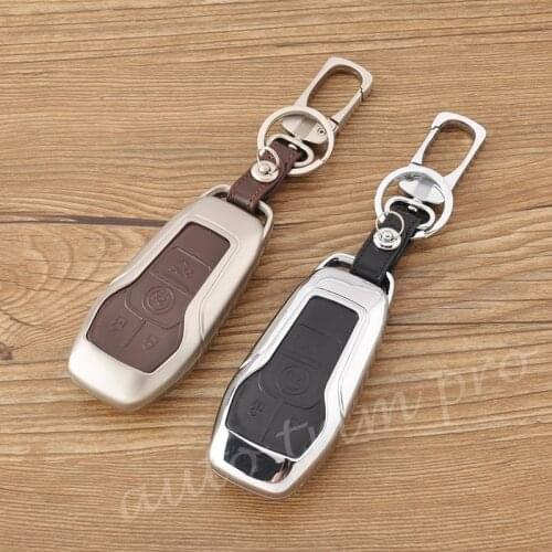 Metal Key Shell Fob Bag Case Ring Cover Fit For Ford Taurus Explorer F150 Mustang Accessories