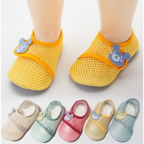 Baby Non-Slip Floor Socks Summer Thin Mesh Socks Girls Boys Children Socks Newborn Toddler Socks Early Education Socks