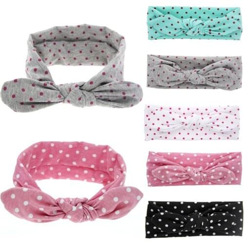 New fashion hair accessories head bands for baby girls cute bunny dot acessorios diademas pelo kinderkleding meisjes