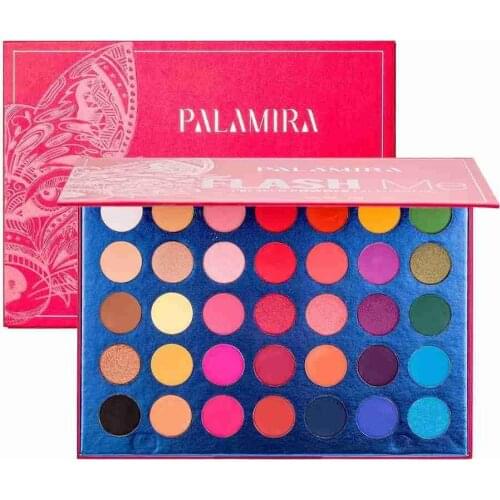 Palamira 35 Colors Eyeshadow Palette Powder Make Up Matte Shimmer Waterproof Eye Shadow Makeup Pallete Cosmetic Maquiagem
