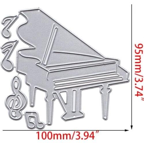 Piano Metal Cutting Dies Stencil Scrapbooking DIY Album Stamp Paper Card Emboss H58C