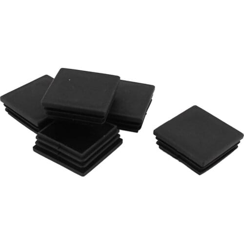 Plastic Square Tubing Inserts End Blanking Cover Caps 50mmx50mm 5 Pcs