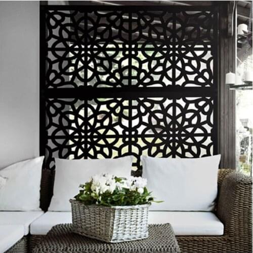 Custom laser cutting screen wall stainless steel garden screen fence room dividers