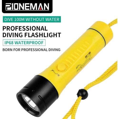 Professional Diving Flashlights IP68 Waterproof Underwater Equipment Patrol Travel Home