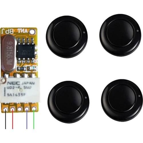 RF 1CH mini Remote Control Switch DC 3.7 V -12 V Universal Relay Transmitter receiver Module home office