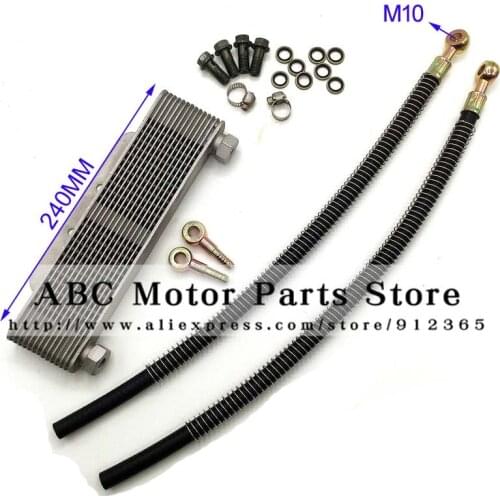 Oil Cooler radiator Dirt pit monkey bike Off-road motorcycle ATV Engine cooling accessories fuel hose spare parts