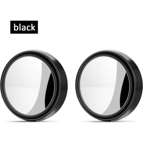 1pcs Adjustable 360-degree Car Blind Spot Mirror Framless Wide Angle Round Convex Mirror Side Blindspot Rearview Parking Mirror