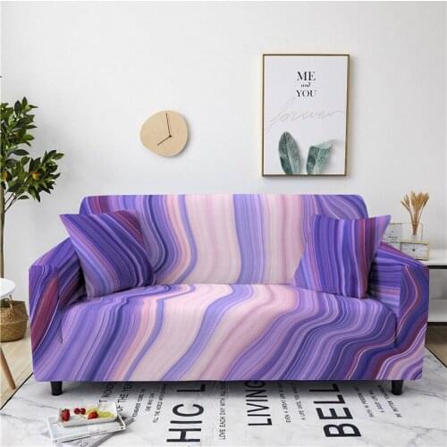 Luxury 3D Marble Print Sofa Cover Slipcover Stretch Sofa Covers for Living Room Elastic Couch Chair Cover 1-4-seater