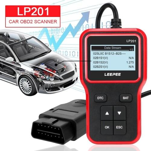 LP201 OBD2 Code Reader Universal OBDII Car Diagnostic Tool Plug and Play Digital Display OBD 2 Scanner Auto Accessories