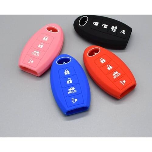 Silicone key FOB cover case bag shell protective for infiniti G25 G37 sedan JX35 Q50 Q60 Q60s Q70L QX50 QX60 QX70 FX EX key