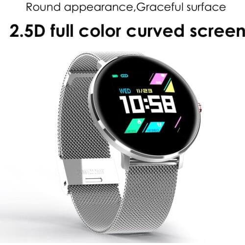 IP68 Swimming Mode metal Smart Watch with every 10 minutes continuous heart rate ECG Detection Fitness Band Health wristband