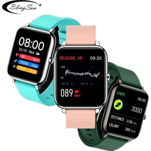 Full Screen Touch Sport Watch Men Women Waterproof IP67 Fashion DIY Watch Face P22 Smartwatch Fitness Tracker Blood Pressure