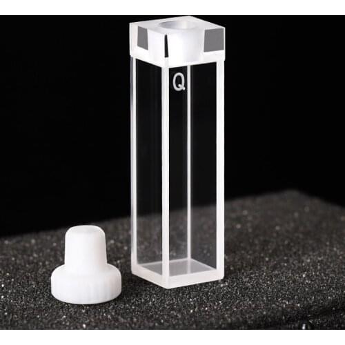 Standard quartz fluorescence cuvette cell with stopper(10mm)