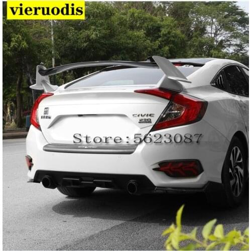 Type-R Style ABS Plastic Paint Color Rear Trunk Spoiler Fit For Honda Civic Hatchback 2017 2018 2019
