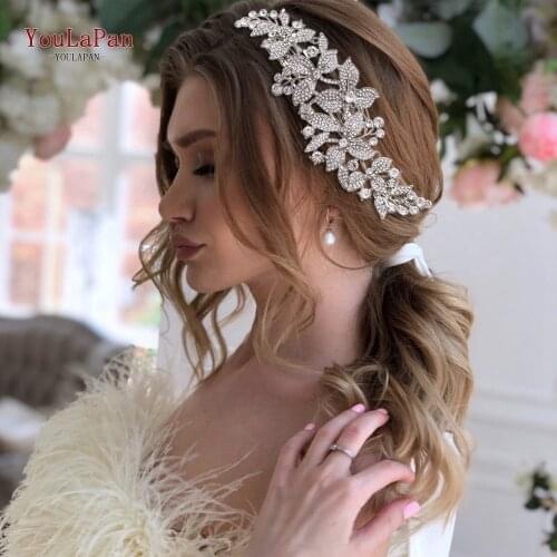 YouLaPan HP301 Elegant Wedding Rhinestone Hair Comb Bride Hair Accessory Alloy Flower Cubic Zirconia Wedding Hair Comb Jewelry