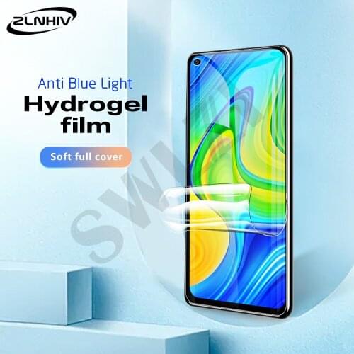 ZLNHIV soft full cover for Redmi 10X 9 9i 9T 9A 9AT 9C phone screen protector note 10 10s 9T 9s pro MAX hydrogel film Not Glass