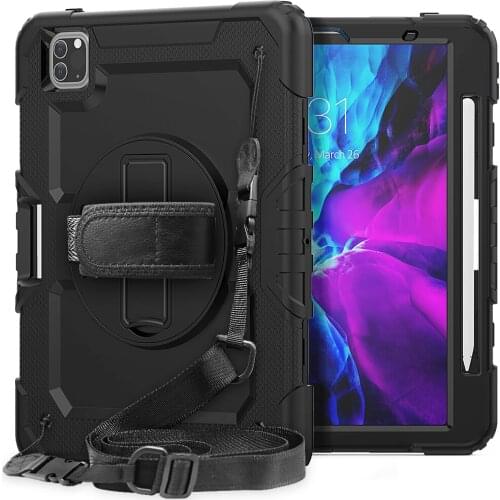 Protective cover case for ipad pro 11 2020 case with hand and shoulder strap silicone case for ipad pro 11