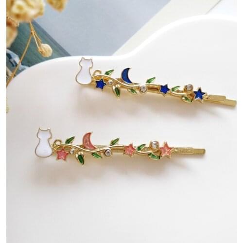 Girls Hair Clips Summer Metal Hair Clips Crystal Fashion Hairgrips Bobby Headwear Hair Pins Hair Styling Accessories for Women