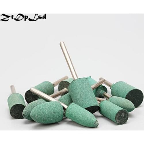 ZtDpLsd 6Pcs 3mm Shank Assorted Special Rubber Mounted Point Grinding Head for Mould Finish Polish Dremel Grinder Rotary Tools