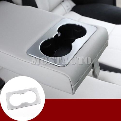 For Land Rover Range Rover Velar Inner Rear Seat Water Cup Holder Trim Cover 2017-2020 1pcs Car Accessories Interior Car Decor