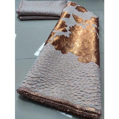 2021 African Jacquard Fabric Lace Nigerian French Tulle Lace High Quality Brocade Lace Fabric for Wedding Party Dress K48881