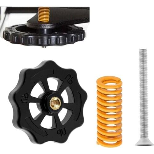 3D Printer Accessories Upgraded Big Hand Twist Auto Leveling Nut+Spring+Screw For Mini Ender 3 CR-10 CR-10S Modules