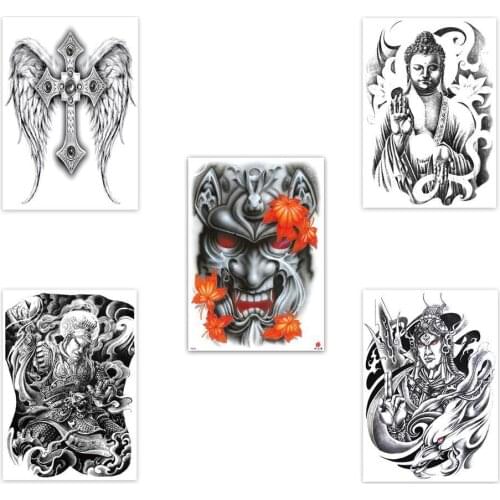 Large Temporary Tatoo For Men Tattoo Body Art Full Back Sexy Tattoo Sticker Lion King Tiger Dragon Tattoo Designs Waterproof