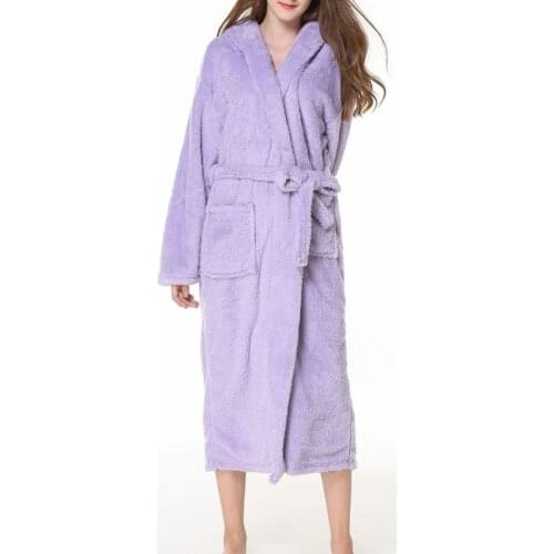 Autumn winter WoMens bathrobe 9XL 8XL 7XL 6XL Bust 150cm warm plus size Sleepwear Pajama woman 3 colors