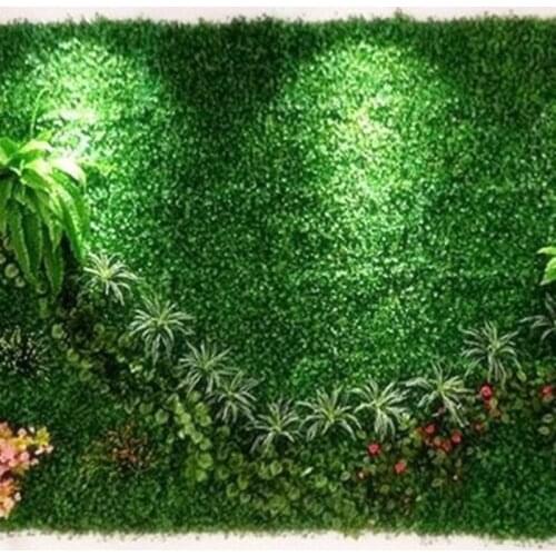 Artificial Encryption Plastic Grass Mat Simulation Fake Plant Lawn 25 X 25cm 1pcs Turf For Home Garden Wedding Decorations