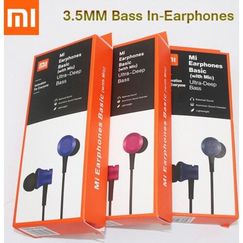 Xiaomi Piston 3 Earphone Mi Fresh 3.5mm In-Ear Earphone With Mic For Mi Note 10 CC9 X2 F2 Pro X3 NFC Redmi 8A 9A Note 8 8T 9 Pro