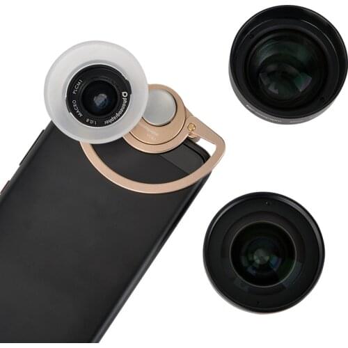Mobile Lens External high-definition SLR mirror set universal cellphone lens Macro portrait lens wide-angle fisheye lens