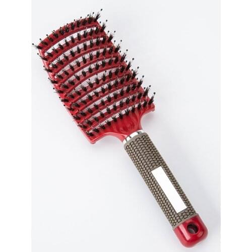 Professional Hair Brush Detangling Hair Brush Bristle & Nylon Hairbrush Scalp Massage Comb Wet Hair Brush Women Tangle Hairdress