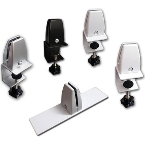Aluminum Alloy/Plastic Hole Free Adjustment Shelf Glass Holder Desk Desktop Station Baffle Clip Folder Vertical Screen