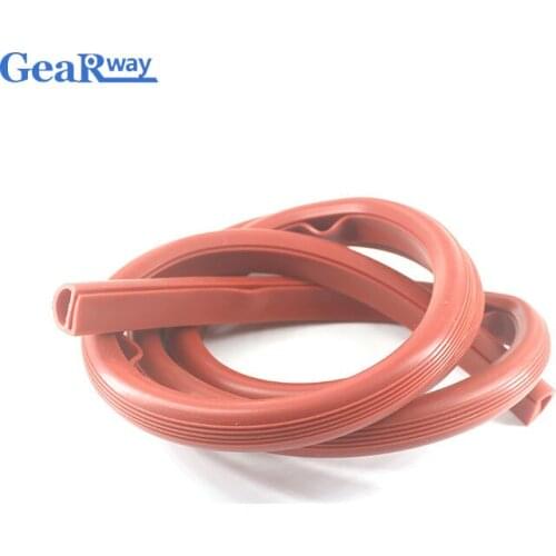 1Meter Silicon Seal Strip E Type Crashproof Seal Strip High Temperature Oven Steaming Machine Valve Rubber Sealing Strips