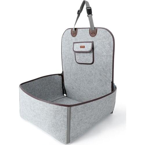 Foldable Dog Car Carrier Bag Pet Car Booster Seat Cover Pet Basket for Cats and Small Dogs Outdoor Travel Bag