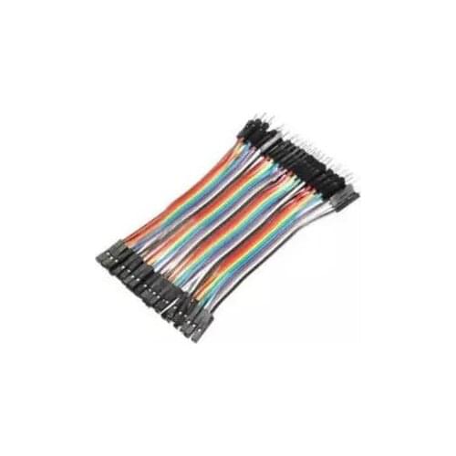 YYT 10CM length, 40P DuPont line, male to female, color cable, 2.54 pitch