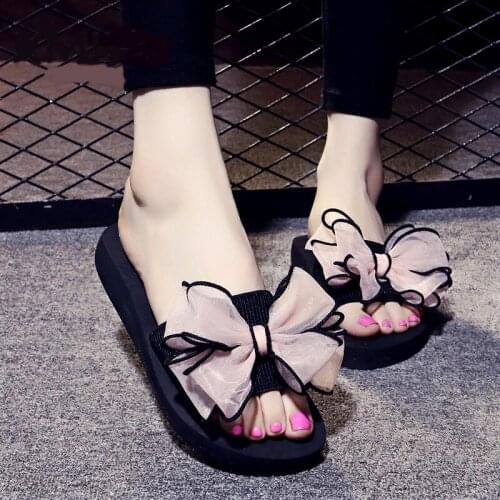 Womens Slippers Thick-soled Slope Non-slip Womens Beach Sandals Wear Resistance Summer 2021 Comfortable Fashion Womens Shoes