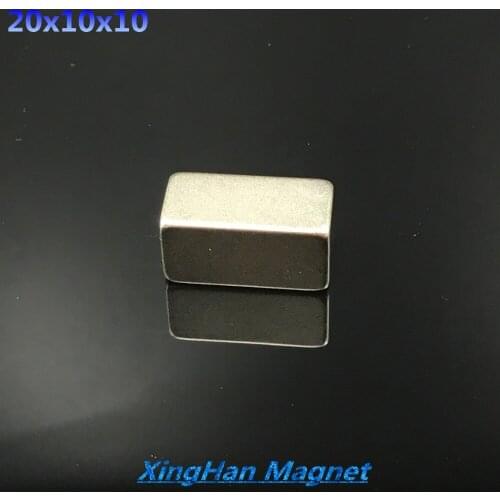 5PCS 20x10x10 Strong Block Magnets Rare Earth Neodymium N35 NEW Art Craft Connection free shipping