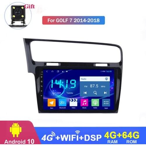 8-core GPS Navigation System Stereo Audio Radio Video Bluetooth for 2014-2018 Volkswagen golf7 Head Unit Stereo Built-in CarPlay