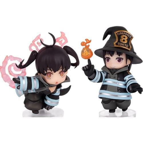 Anime Scorching Fire Brigade Kotatsu Tamaki Maki Oze Q Version Collectibles Model Toys Anime Peripheral Character Model Toy