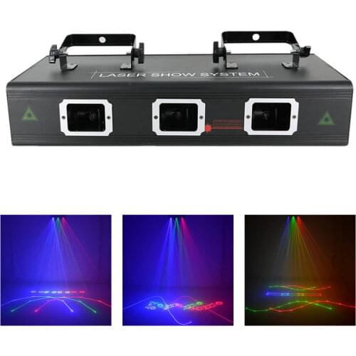 AUCD 500mW RGB Full Color Beam Animation Scan Projector Laser Lights PRO DMX DJ Party Star Stage Performance Show Lighting 503F