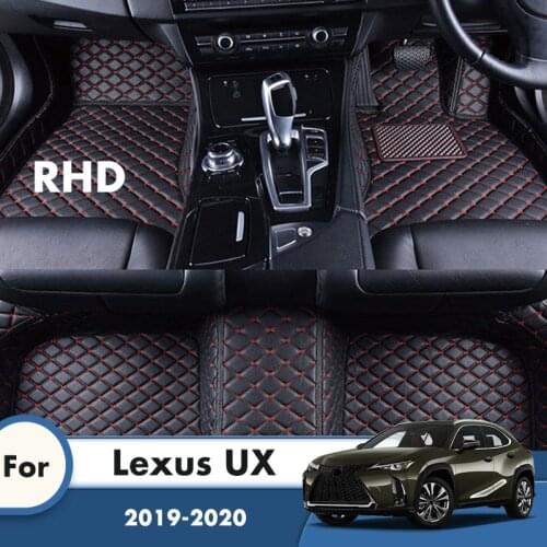 RHD Car Floor Mats For Lexus UX 2020 2019 Auto Interiors Accessories Styling Custom Front And Rear Side Foot Pads Protection Rug