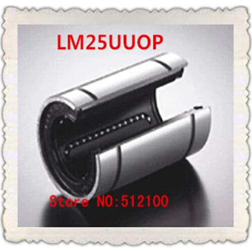 Free shipping High Quality 4Pcs LM25 LM25UUOP Open Linear Ball Bearing
